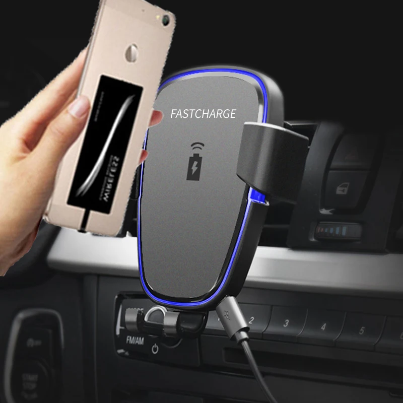 Car Mount Phone Holder Qi Wireless Fast Charger For Xiaomi Redmi Note 6 Pro 6A 5A 5 Plus Case Charging Chargeur Pad |