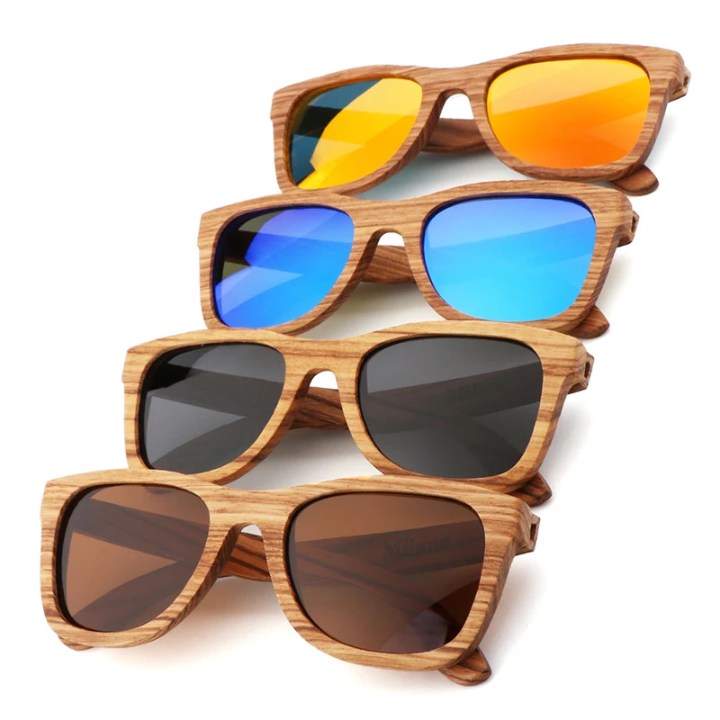 

Fashion retro zebra new wood glasses 2019 polarized TAC lenses for men and women UV400 Sunglasses anti-ultraviolet glasses