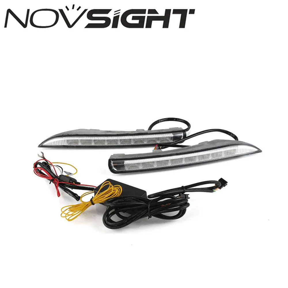 NOVSIGHT LED DRL дневные ходовые огни Поворотная сигнальная лампа белый желтый синий