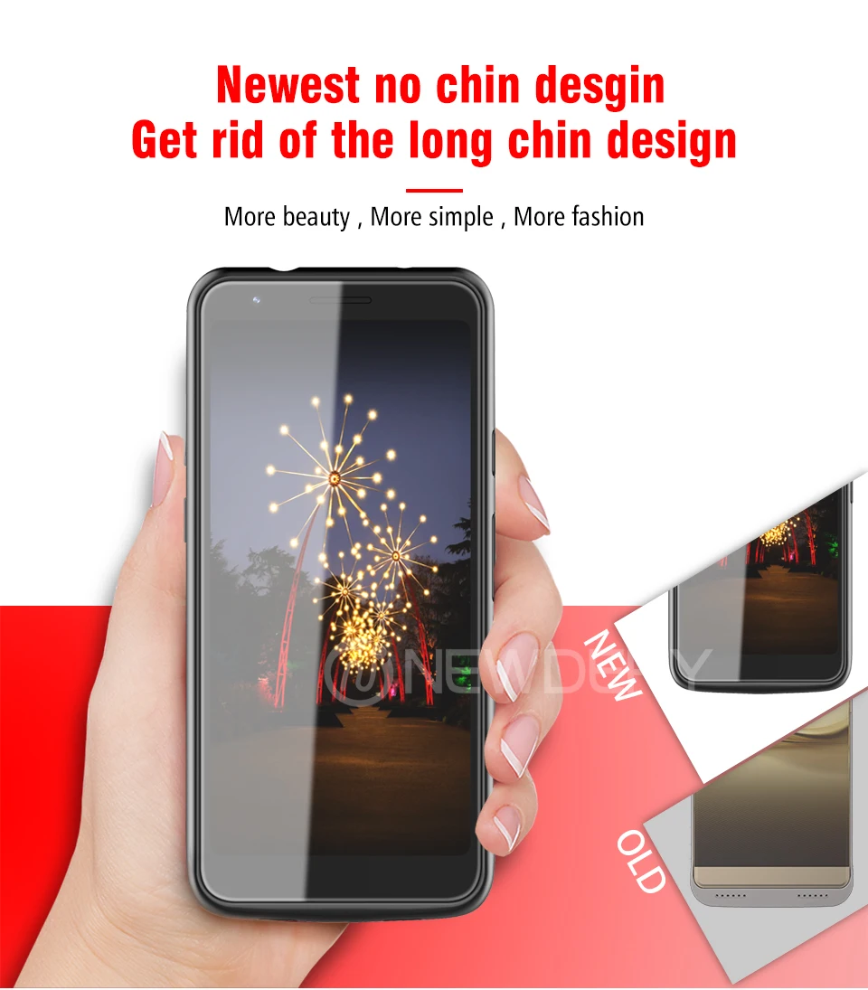Чехол-аккумулятор Newdery для Pixel 3A, 3A XL 4700 mAh power case для Pixel 3A 3A XL мягкий чехол для зарядки из ТПУ Черный