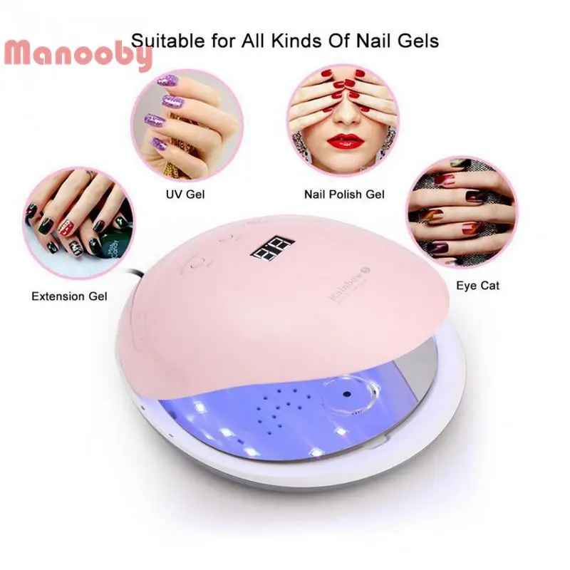 Manooby 36 Вт красочный профессиональный светодиодный УФ лампа для ногтей светильник