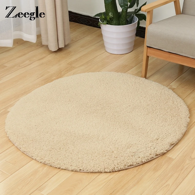Zeegle CamoFleece круглый ковер для гостиной мягкие пушистые коврики лохматый детский