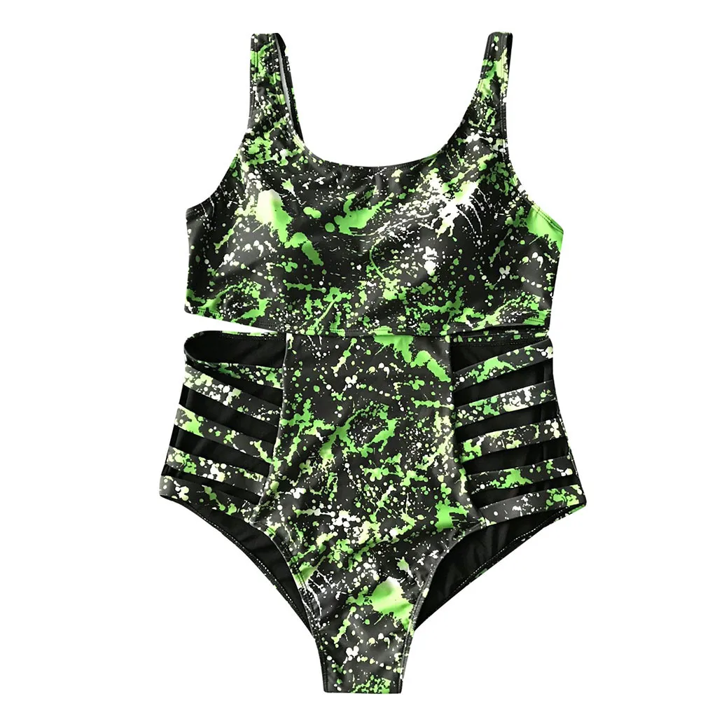 Women's Swimming Suit Sexy Bikini Swimsuit 2019 Swimwear Women Plus Size One-Piece Monokini Push Up Beachwear | Спорт и