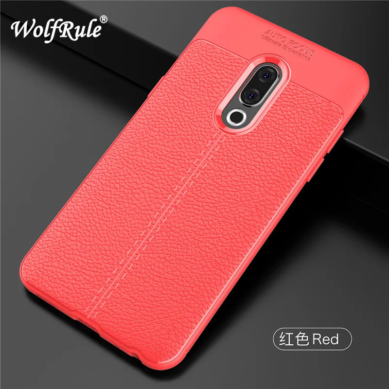 WolfRul Meizu 15 Plus Cover Shockproof Luxury Leather TPU Case For Phone Fundas Shells 5.95&quot | Мобильные телефоны и
