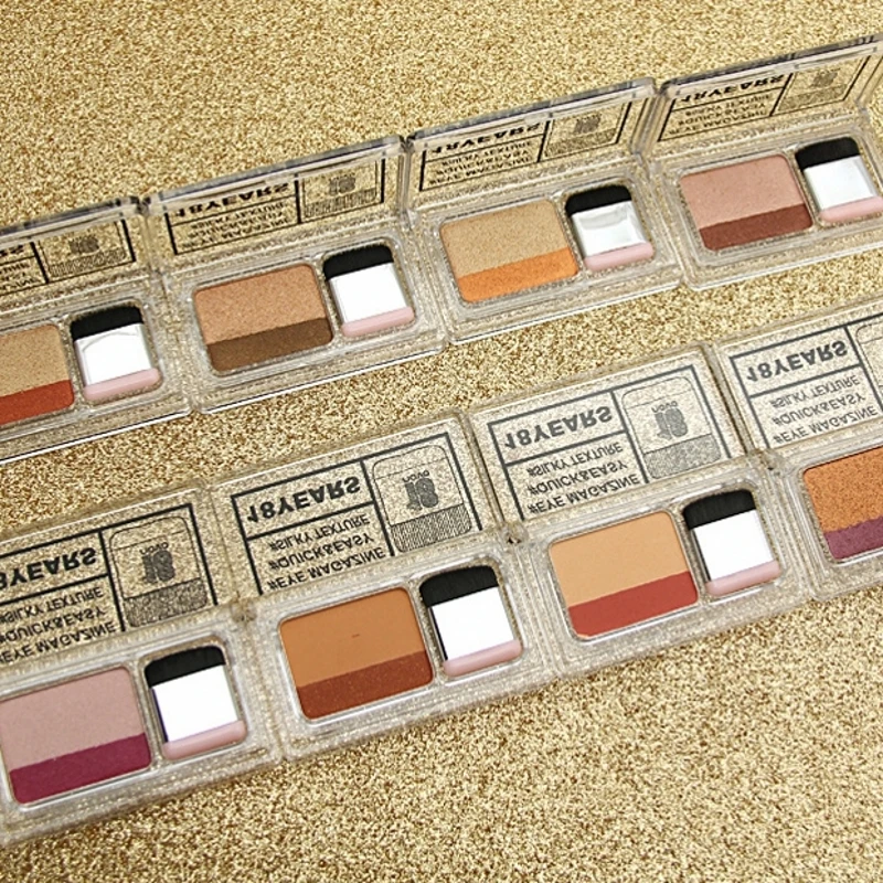 Двухцветные тени для век sombra de olho блестящие ballete maquillage paletas maquiagem sombras матовые Smoky