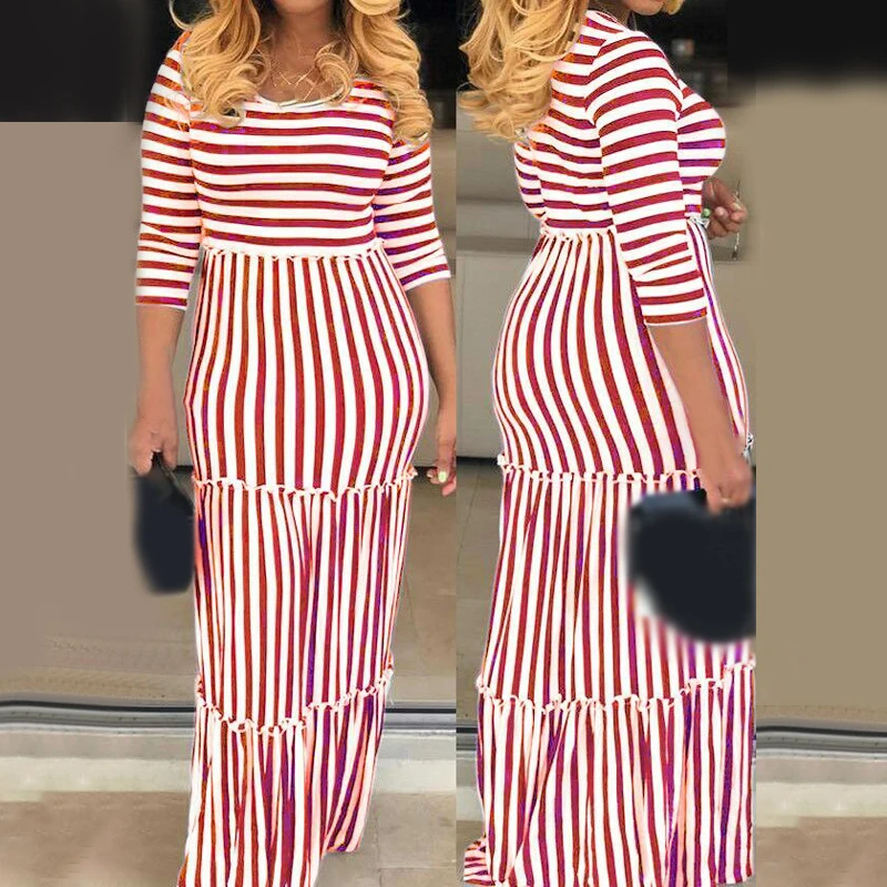 2019 новая дамская мода Повседневное круглый вырез с коротким рукавом пляжный