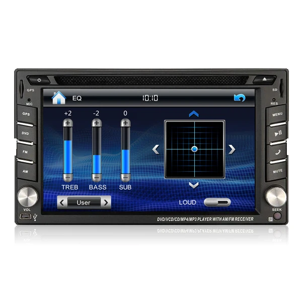 Лучший в тире gps 2 DIN автомобильный DVD плеер двойной Радио стерео MP3 головное