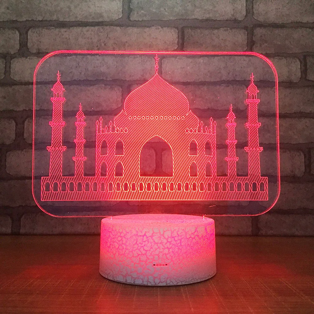 

Factory Direct Sales Led Table Moderne Desk Lamp Plug 3d Visual Lamp Acrylic Creative Gift Table Lamps Small Night Light