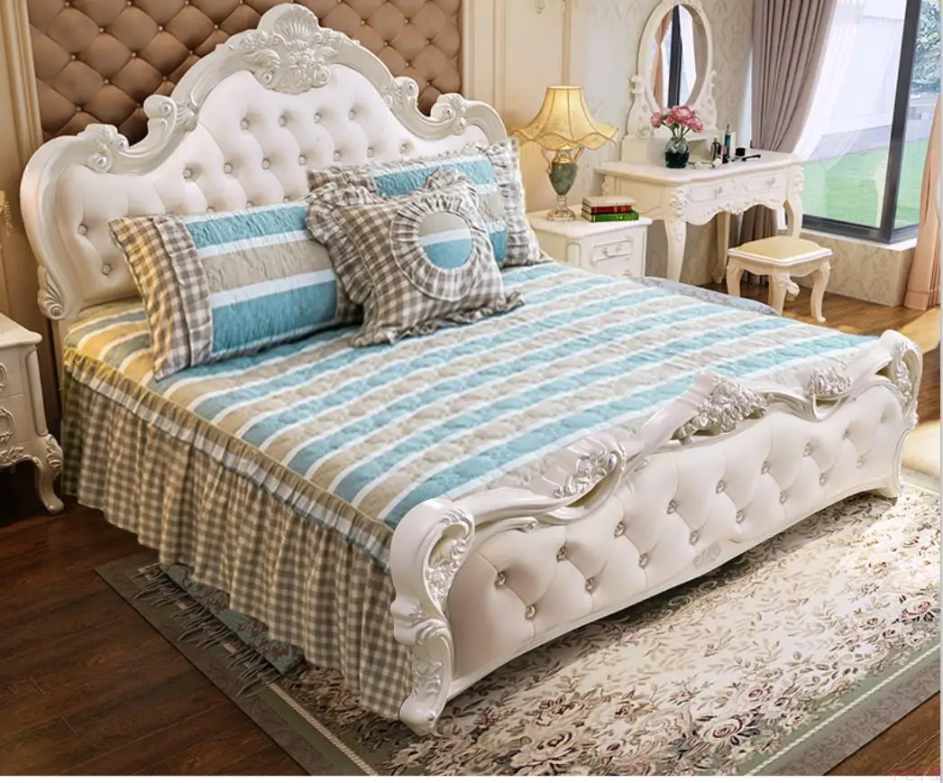 2018 Кувр Горит Jupe Colchas De стеганые Ou без конца кровать кусок юбка покрывало