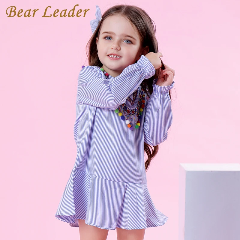 Bear leader/платье для девочек коллекция 2019 года новая брендовая Осенняя Блузка
