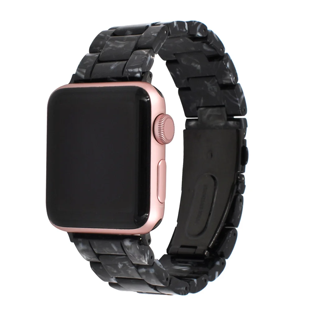 Lightweight Resin Bracelet for Apple Watch Band Series 8 7 6 SE 5 4 3 Men/Women Strap Ultra 49mm 41mm 45mm 40mm 44mm 42mm Belt