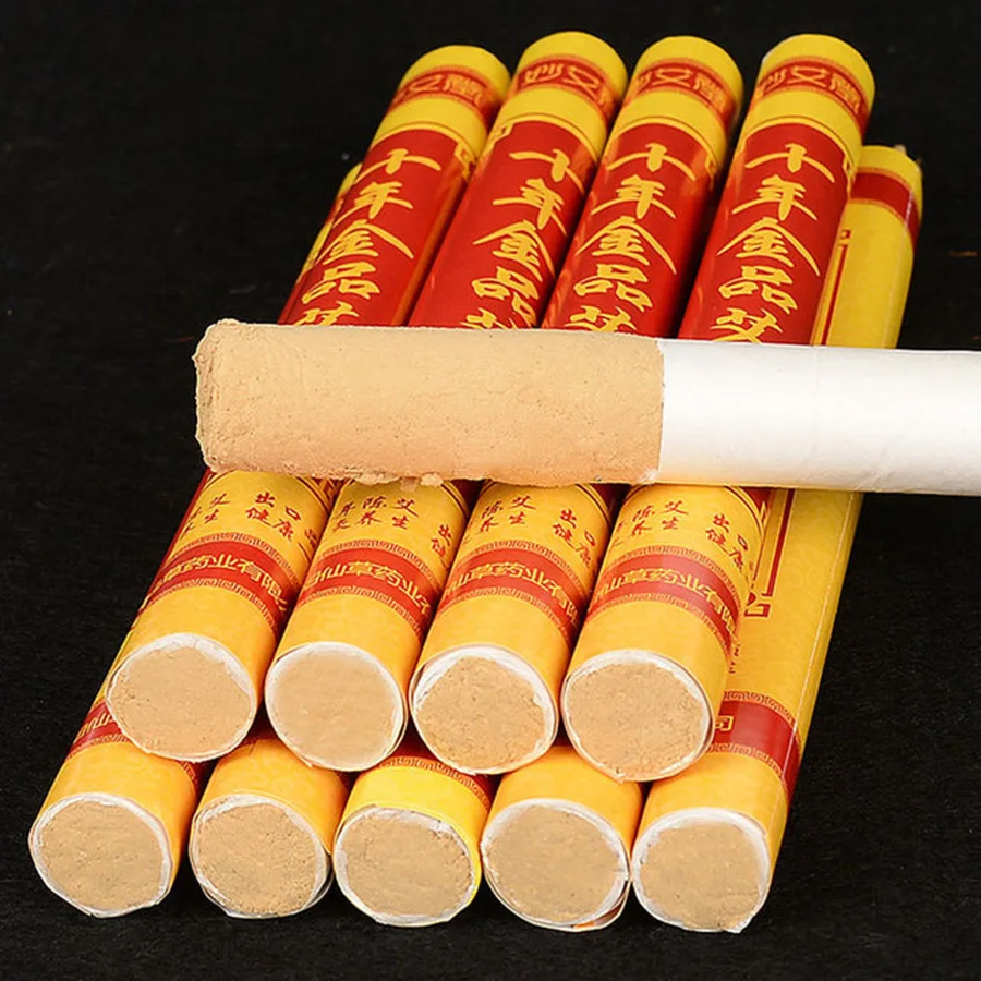 Китайский чистый мокса ролик Stick Box десять лет старый рулон прижигание полынь