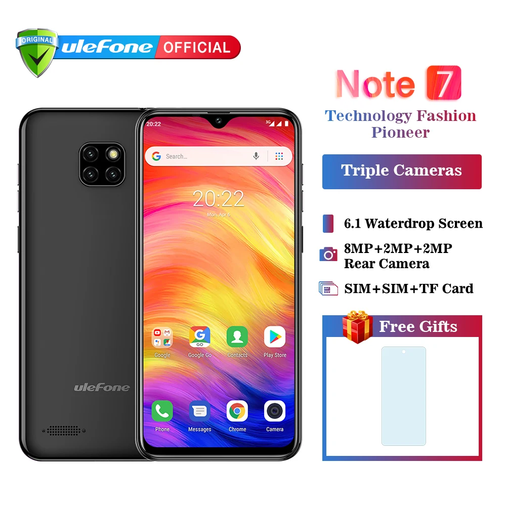 Смартфон Ulefone Note 7 на Android 6 1 четыре ядра экран 9 0 дюйма Гб + 16 Гб|Смартфоны| |
