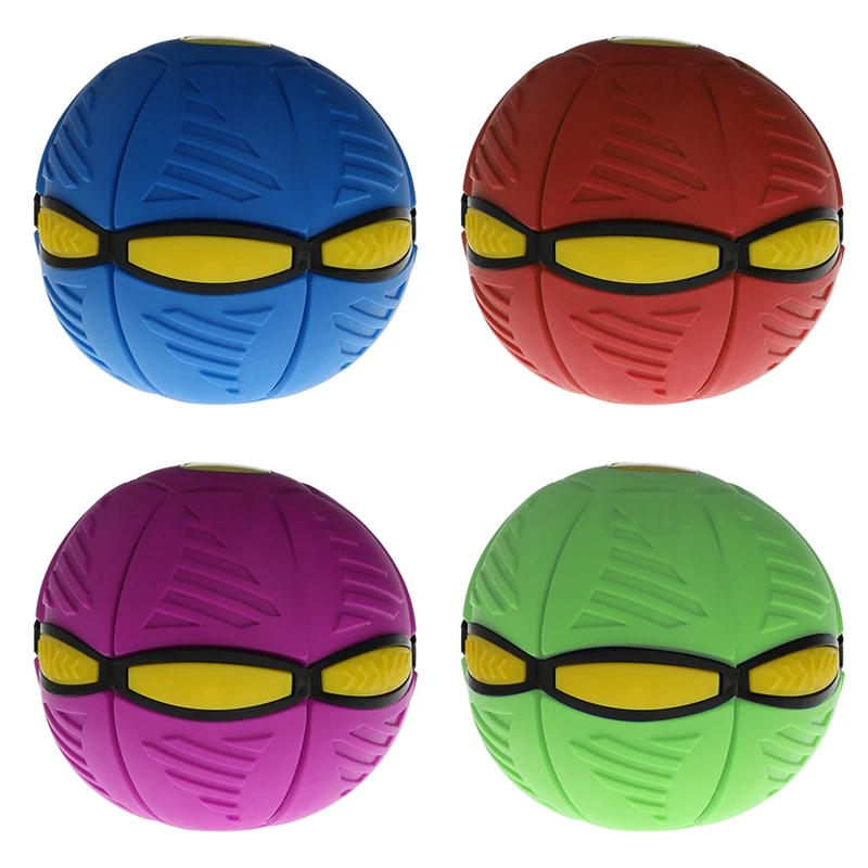 

Flying UFO Flat Throw Disc Ball With LED Light Toy Kid Outdoor Garden Beach Game