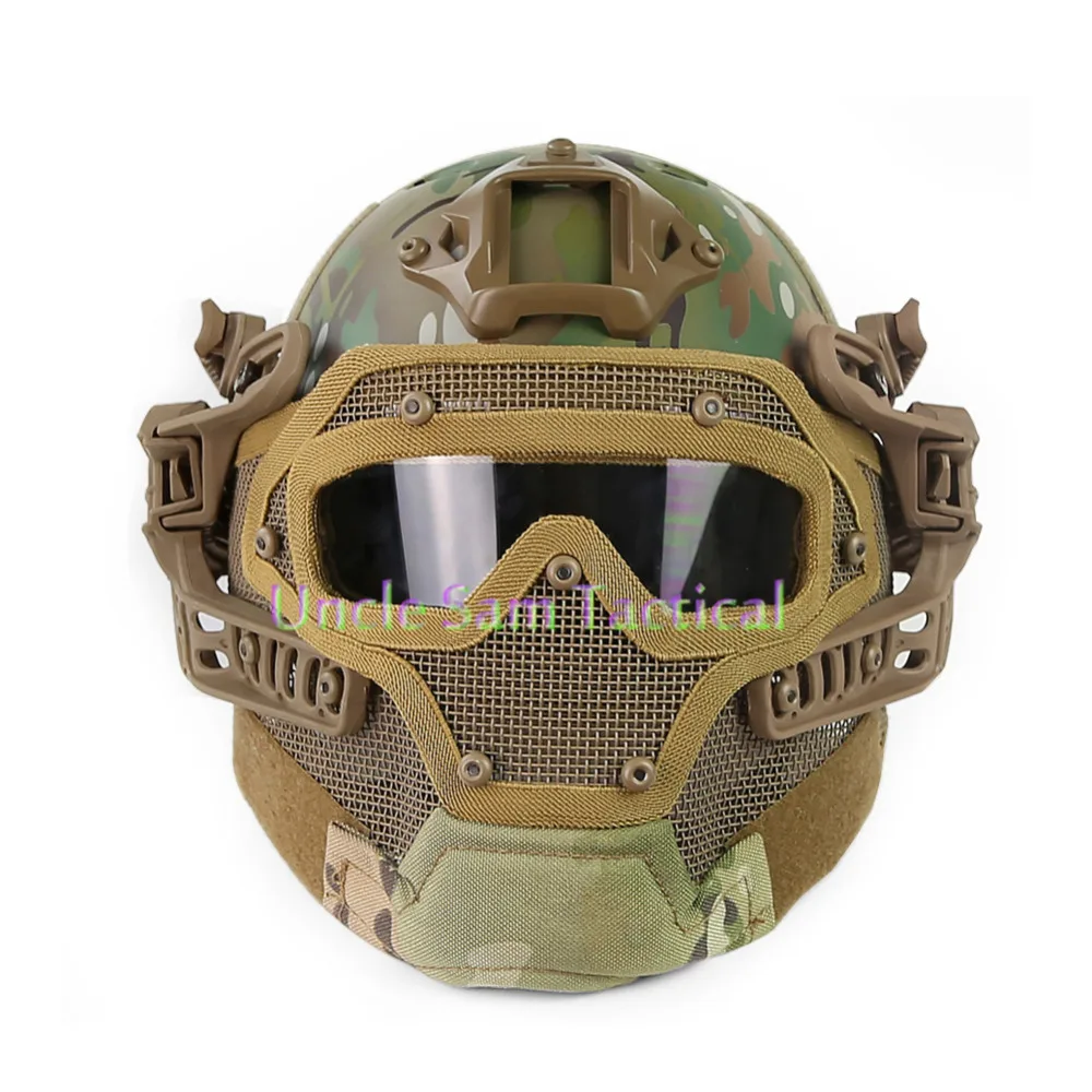 Тактическая охотничья Полнолицевая защитная маска шлем страйкбол пейнтбол