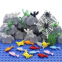 animal city building blocks crab fish spider web snake bat farm zoo dog ocean friends accessories moc bricks toys lot parts bulk