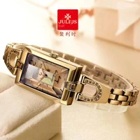 julius womens watch japan quartz elegant hours fine fashion dress chain bracelet shell girls clock birthday gift box