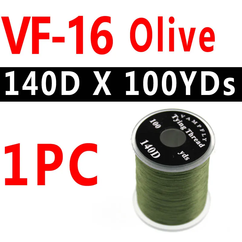 VF-16 1PC Bimoo 1 шт., 20 цветов, профессиональная нить для завязывания мух, нить для мух, форель, бас, материал для завязывания мух, 140 Denir, гибридные нити для завязывания нитей - Цвет: VF-16 1PC