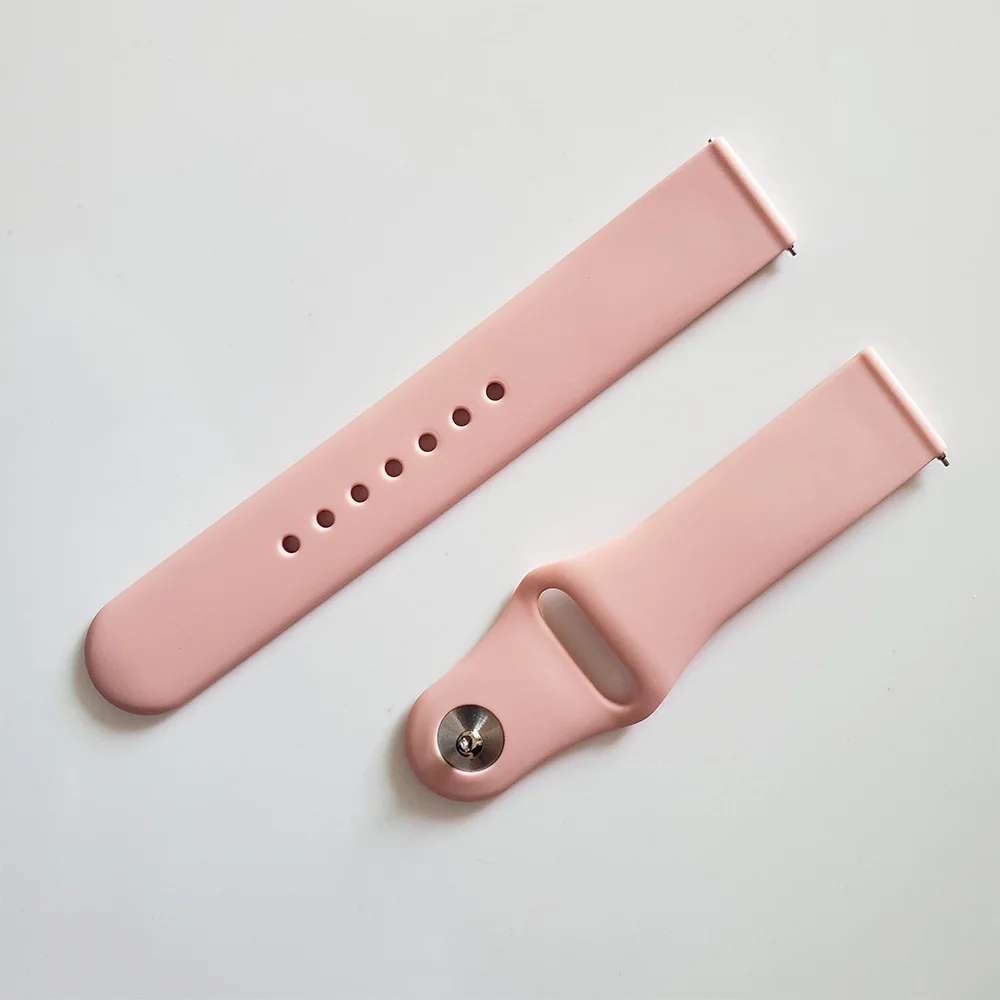 Pink Ремешок для Garmin Venu Sports силиконовый ремешок для GarminActive S/GarminMove 3 3S роскошного стиля Замена часов браслет ремешок для часов - Цвет ремешка: Pink