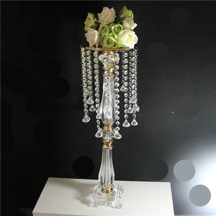 

68cm tall crystal flower stand for wedding table centerpiece wedding props