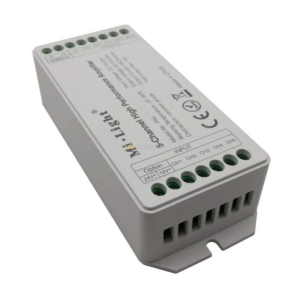 Mi. Светильник PA5 светодиодный усилитель DC12V 24V 15A 5-канальный высокочастотный