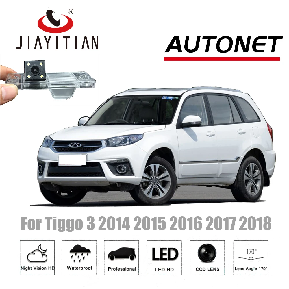

Камера заднего вида JiaYiTian для Chery Tiggo 3 Tiggo3 2014 2015 2016 2017 2018, камера заднего вида для номерного знака с CCD ночным видением
