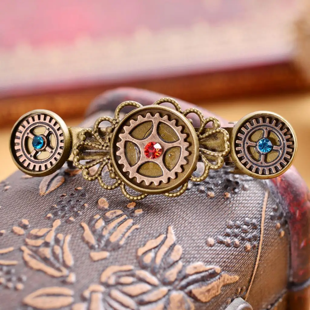 Аксессуары для волос в стиле стимпанк|hair accessories|hair clip barrettehair |