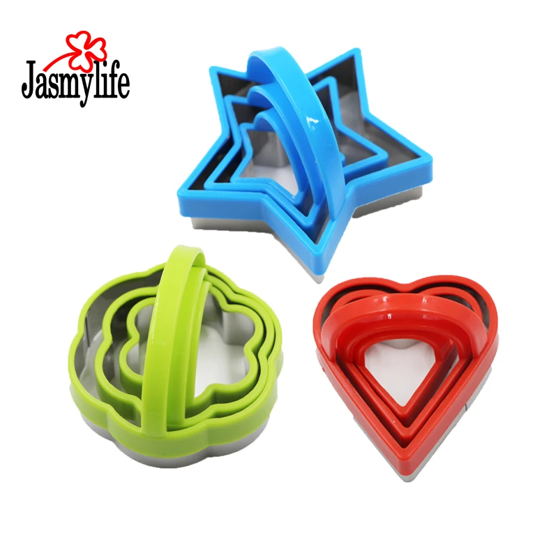 3 шт. формочки для печенья из нержавеющей стали с пластиковой ручкой инструменты