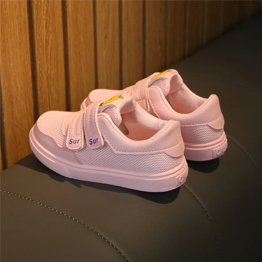2019 New hot sales fashion popular children sneakers spring autumn pink gray mesh sport shoes for boys girls kids air | Детская одежда