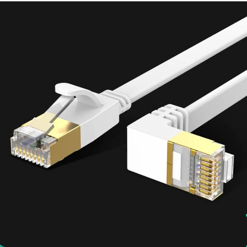 Плоский сетевой кабель с углом 90 градусов шесть типов яиц из чистой меди gigabit