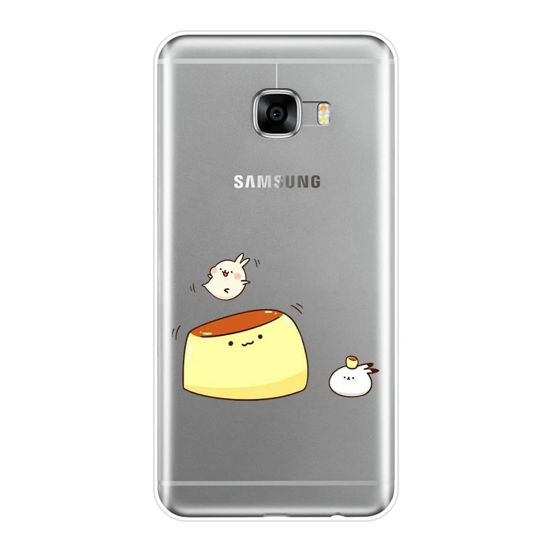 Funny Kawaii Cute Rabbit Animal Soft Back Cover For Samsung Galaxy C5 C7 C8 Phone Case Silicone C9 Pro | Мобильные телефоны и