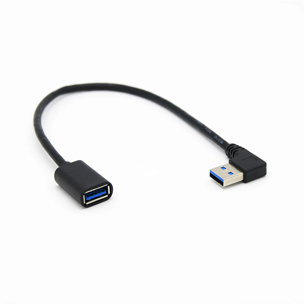 Супер скорость 5 Гбит/с USB кабель для зарядки передачи данных 3 0 удлинитель левый