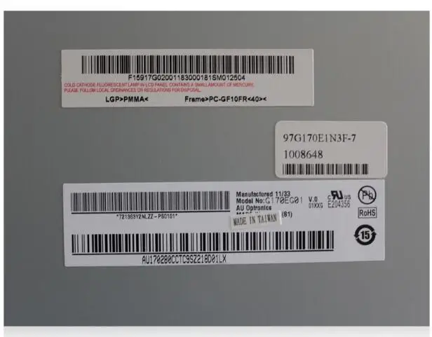 Оригинальный ЖК-дисплей G170EG01 V0 17 0 &quot1280 RGB * 1024 SXGA 6 месяцев гарантии | Электронные