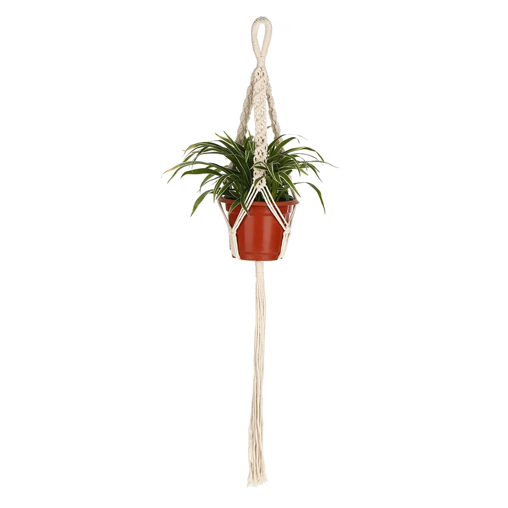 Подвеска для растений из макраме Indoor уличный цветочный горшок Настенное