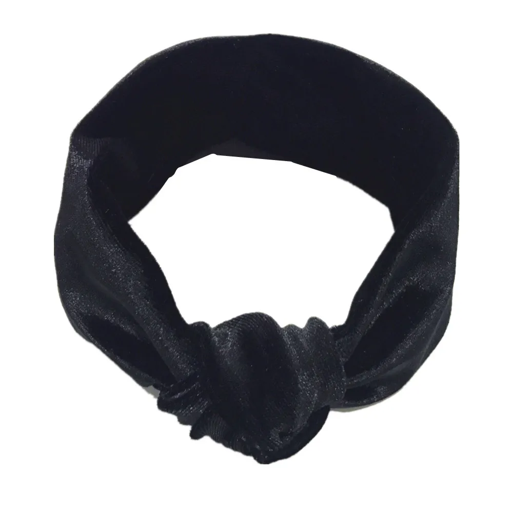 

10pcs/lot Knotted Cotton Blend Baby Headband Newborn Turban Ear Knot Head Wraps Kids Headband Hair Accessories Photo Shoot