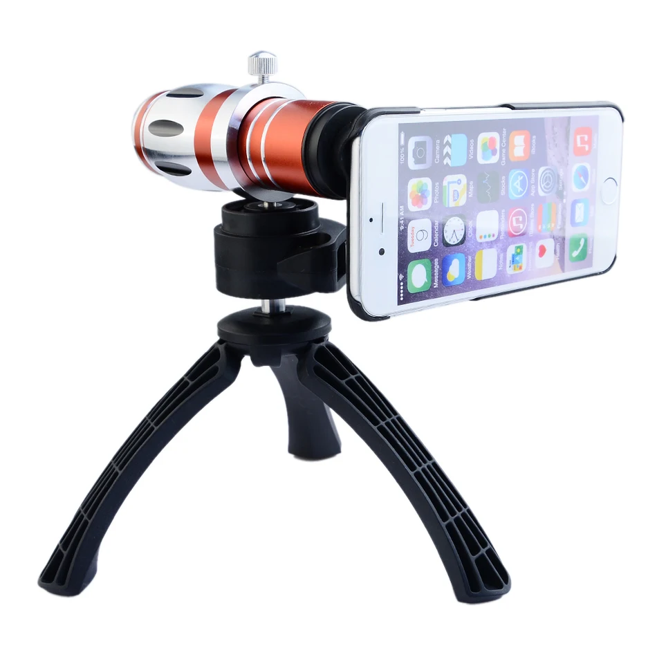 Новинка 2017 года телефон случаях Объективы для фотокамер комплект 17x телефото зум