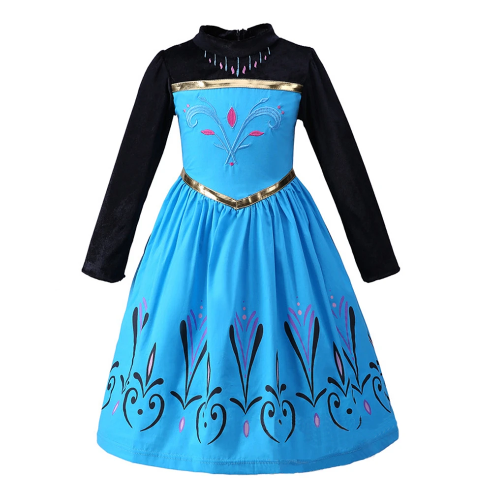 Fantasia Elsa Coronation Costume Christmas Anna Dress for Girls Disguise Child Snow Queen Carnival Elza Frocks | Детская одежда и