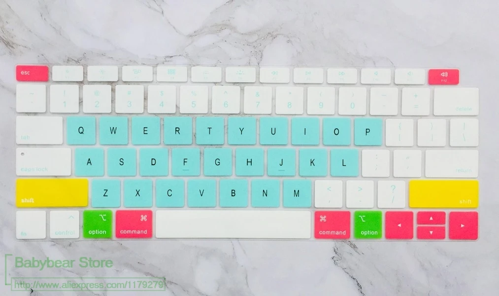 Силиконовый чехол для Macbook Air 2018 13 &quot13 3 A1932 с сенсорным Id английской клавиатурой