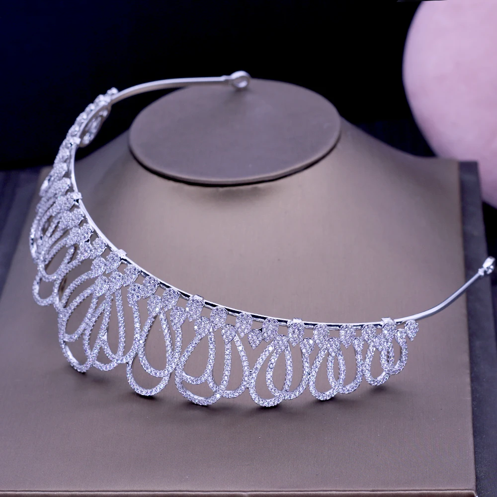 HIBRIDE новый цветочный дизайн головная повязка благородный кубический циркон