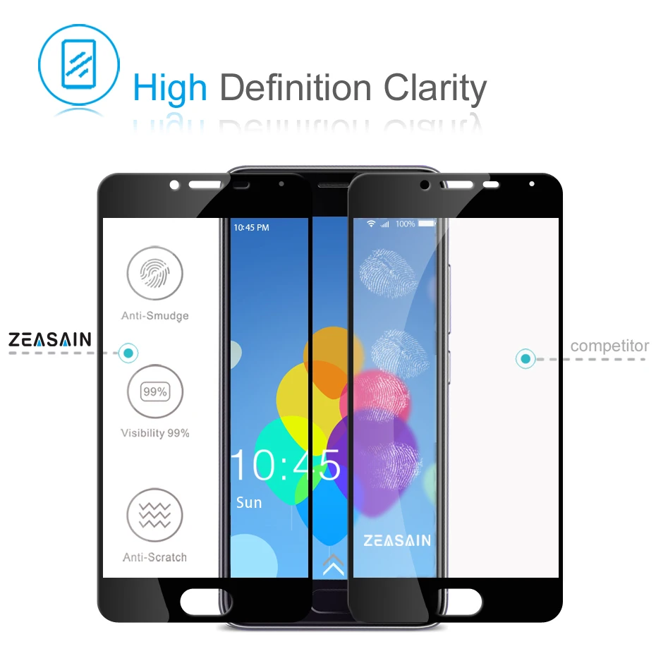 Настоящий zeasain полное покрытие закаленное Стекло для Meizu M3S M3 S Meizu Meilan 3 S Экран защитная пленка 9 H защитная пленка Стекло пленка 2.5D