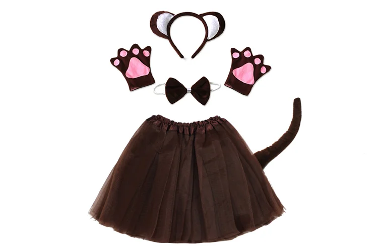 Детский костюм обезьяны для Хэллоуина вечеринки косплея мальчика девочки