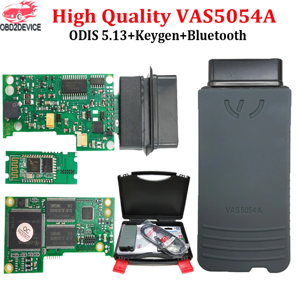 Полный чип VAS 5054A ODIS5.1.3 Keygen OKI Bluetooth Высокое качество VAS5054A интерфейс OBD2 Авто сканер для A. udi/V.W/S. koda/S. eat