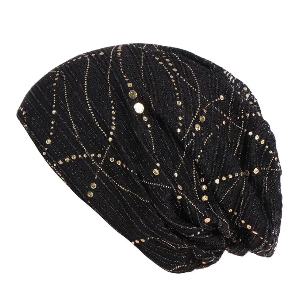 Тюрбан шапки для женщин хлопок Chemo шапка вязаная носок бини Skullies модные женские