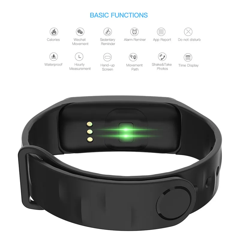 Wearpai C1Plus Цвет смарт браслет часы с функцией измерения пульса умный Браслет Фитнес