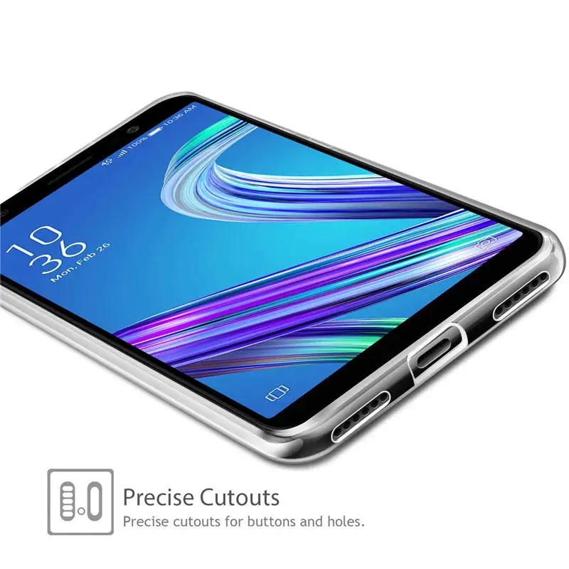 Чехол для Asus ZenFone Live L1 ZA550KL силиконовая прозрачная задняя крышка чехол телефона ASUS