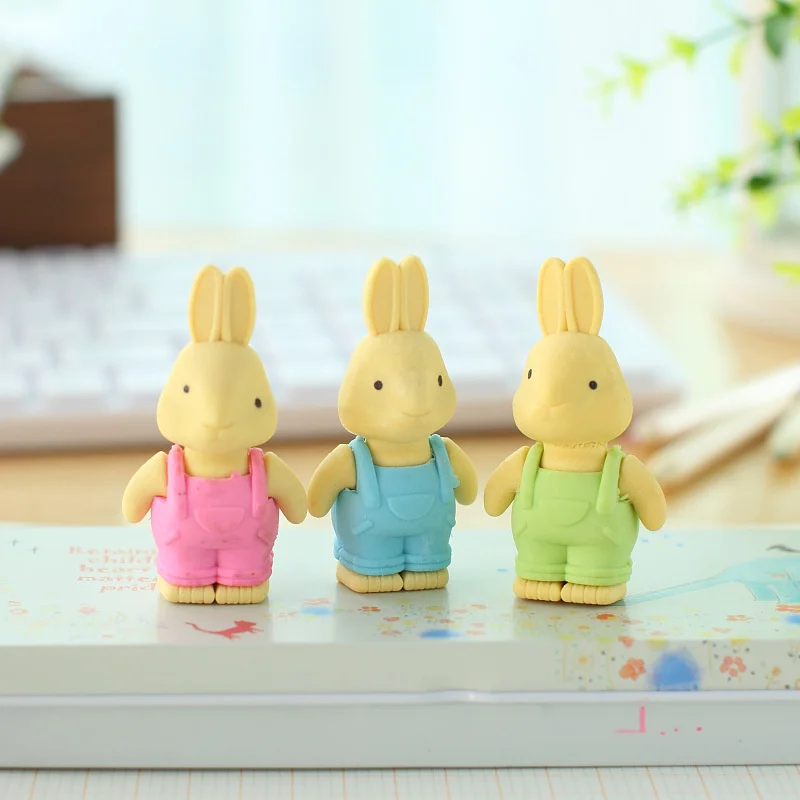 Kawaii ластик с кроликом мультфильм для детей подарок школьные принадлежности