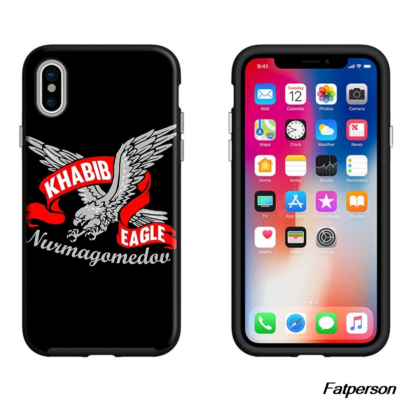 Khabib Nurmagomedov eagle Для Samsung s9 s8 plus черный мягкий силиконовый чехол для iPhone X Xs Max Xr 5 6 6s 7 8