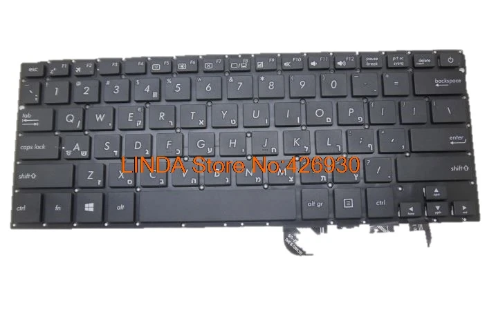 RU SW FR Клавиатура для ASUS u303 U303LB U303LN U303UA U303UB UX303L UX303 U303L UX303LN чёрный коричневый HB Иврит