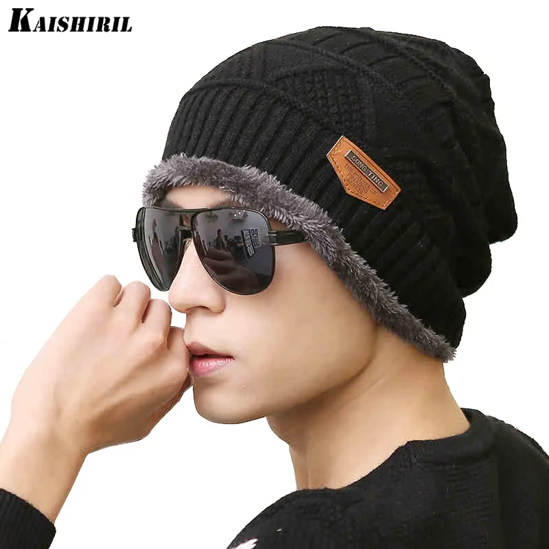 2021 Beanies & Skullies Вязаная мужская зимняя шапка шапки зимние головные уборы для мужчин