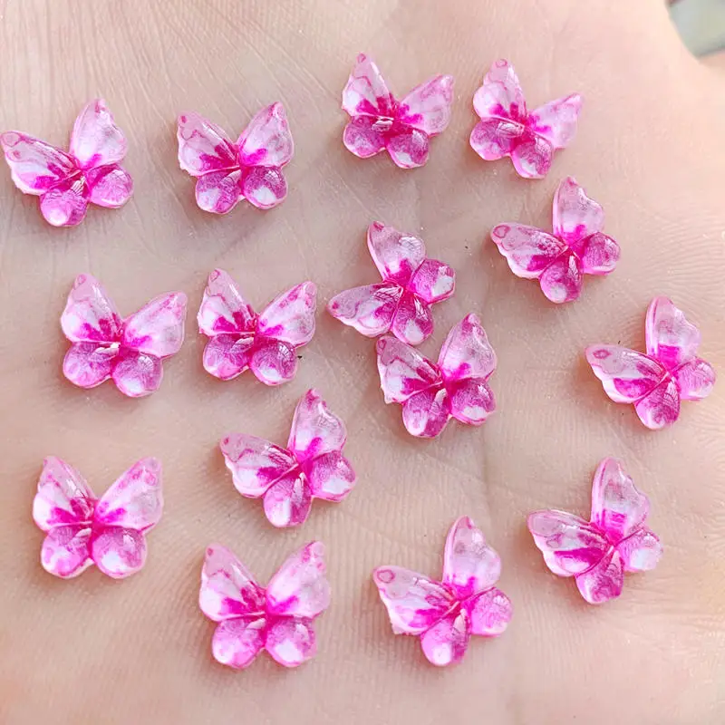 Diy Красочные бабочки натуральный камень с плоской задней стороной Кабошоны